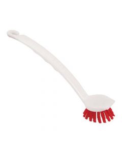 LONG HANDLE WASHING UP BRUSH WHITE/RED 102998 (PACK OF 1)
