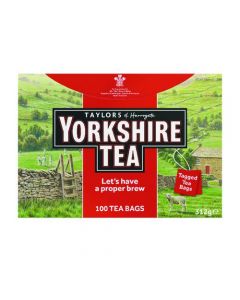 YORKSHIRE TEA STRING AND TAG TEA BAGS (PACK OF 100) 1342