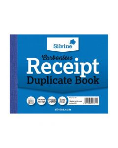 SILVINE CARBONLESS DUPLICATE RECEIPT BOOK 102X127MM (PACK OF 12) 720-T