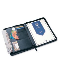 CONFERENCE PORTFOLIO WITH ZIP BLACK (PACK OF 1)