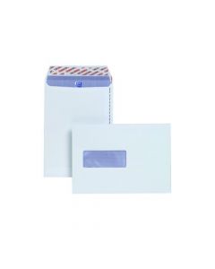 PLUS FABRIC C5 ENVELOPES WINDOW PEEL AND SEAL 120GSM WHITE (PACK OF 500) E24970