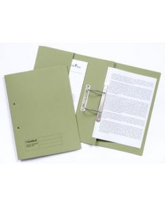 EXACOMPTA GUILDHALL HEAVYWEIGHT TRANSFER SPIRAL POCKET FILE 420GSM FC GREEN (PACK OF 25 FILES) 211/6002