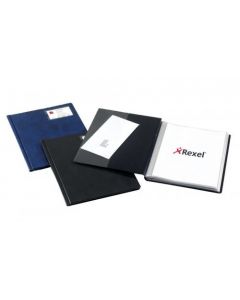 REXEL NYREX SLIMVIEW A4 DISPLAY BOOK 24 POCKET BLACK 10015BK