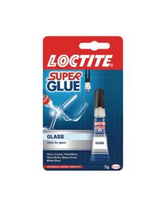 LOCTITE SUPER GLUE GLASS 3G (DRIES IN SECONDS TO TRANSPARENT FINISH) 1628817 (PACK OF 1)