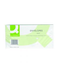 Q-CONNECT DL ENVELOPES WINDOW PEEL AND SEAL 100GSM WHITE (PACK OF 500) KF03000
