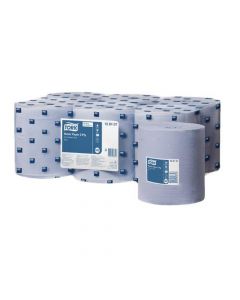 TORK MINI CENTREFEED ROLL 2-PLY 150M BLUE (PACK OF 6) 128107