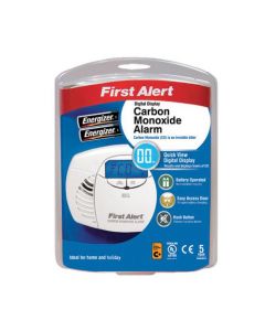 FIRST ALERT CARBON MONOXIDE DETECTOR ALARM LED AND FITTINGS 85DB REF FT0409