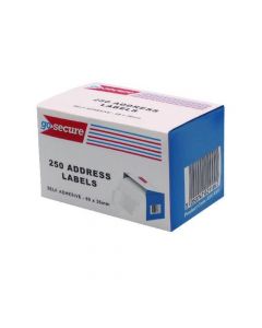 GOSECURE SELF ADHESIVE ADDRESS LABELS (6 PACKS OF 250) PB02278