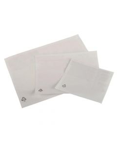 PACKING LIST DOCUMENT WALLET POLYTHENE WATERPROOF PLAIN A5 225X165MM WHITE [PACK 1000]