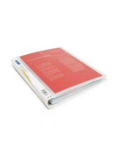 RAPESCO PRESENTATION FOUR-RING BINDER 25MM A4 CLEAR (PACK OF 10 BINDERS) 0717