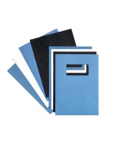 GBC WHITE LEATHERGRAIN A4 BINDING COVERS WITH WINDOW 250GSM (PACK OF 50) 46715U