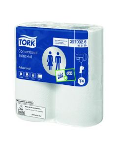 TORK CONVENTIONAL TOILET ROLL 2-PLY 320 SHEETS (PACK OF 36) 100320