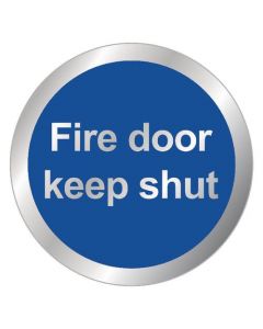 SAFETY SIGN FIRE DOOR KEEP SHUT 76MM RDS15  (PACK OF 1)