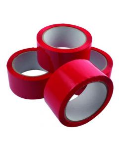 POLYPROPYLENE TAPE 50MMX66M RED (PACK OF 6) APPR-500066-LN