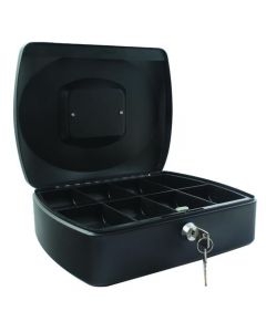 Q-CONNECT CASH BOX 12 INCH BLACK KF02604 (PACK OF 1)