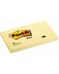 POST-IT NOTES 76 X 127MM CANARY YELLOW (PACK OF 12) 655Y