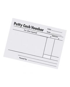5 STAR OFFICE PETTY CASH PAD 80 SHEETS 88X138MM [PACK 5]