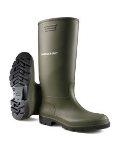 DUNLOP PRICEMASTOR PVC NON-SAFETY WELLINGTON BOOT GREEN 06.5 (PACK OF 1)