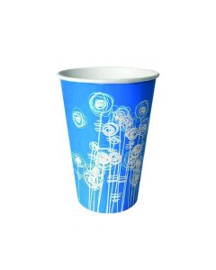 AQUA SWIRL 7OZ PAPER WATER CUP (PACK OF 100 CUPS)
