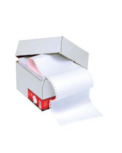 5 STAR LISTING PAPER 11 INCHES X 241MM  2-PART NCR PLAIN PERFORATED WHITE/PINK (1000 SHEETS)