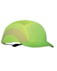 JSP HARD CAP A1 PLUS VENTILATED ADJUSTABLE WITH SHORT PEAK 50MM HIVIS YELLOW REF ABS000-001-500 (PACK OF 1)