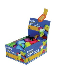KEVRON PLASTIC CLICKTAG KEY TAG ASSORTED (PACK OF 100) ID5AC100