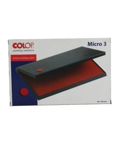 COLOP MICRO 3 STAMP PAD RED MICRO3RD (PACK OF 1)