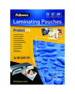 FELLOWES A4 PROTECT LAMINATING POUCH 350 MICRON (PACK OF 100) 53087