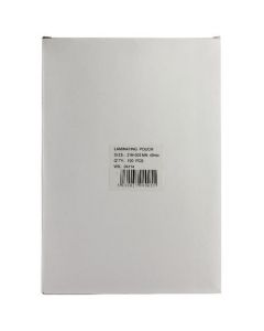 A4 LIGHTWEIGHT LAMINATING POUCH 80 MICRON (PACK OF 100) WX04114