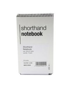 SPIRAL SHORTHAND NOTEBOOK 80 LEAF (PACK OF 10) WX31003