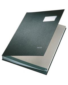 LEITZ HARD COVER SIGNATURE BOOK 240X340MM BLACK 57000095 (PACK OF 1)