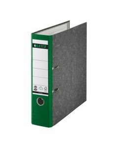 LEITZ STANDARD LEVER ARCH FILE 80MM SPINE A4 GREEN REF 1080-55 [PACK OF 10 FILES]