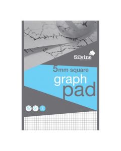 SILVINE STUDENT GRAPH PAD 90GSM 5MM QUADRILLE 50 SHEETS A4 REF A4GPX-10 [PACK 10] [COMPETITION]