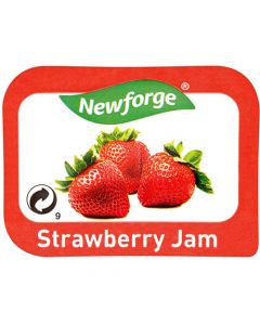 STRAWBERRY JAM MINI TUBS (PACK OF 100 TUBS)