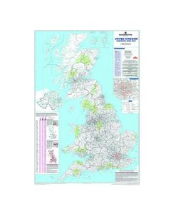 MAP MARKETING UK POSTCODE AREAS LAMINATED MAP BIPA