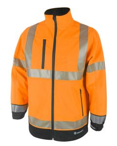 BEESWIFT HIGH VISIBILITY  TWO TONE SOFTSHELL ORANGE / BLACK S (PACK OF 1)