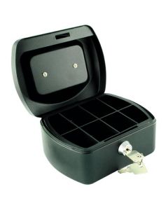 Q-CONNECT CASH BOX 6 INCH BLACK KF02601 (PACK OF 1)