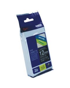 BROTHER P-TOUCH 12MM WHITE ON BLACK TZE335 LABELLING TAPE (PACK OF 1)