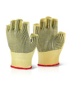 BEESWIFT REINFORCED FINGERLESS DOTTED GLOVE 08 (PACK OF 1)