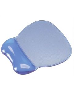 Mouse Mat Pad Wrist Rest Non Skid Easy Clean Soft Gel Transparent Blue