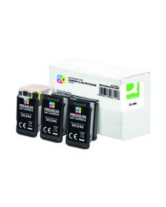Q-CONNECT REMANUFACTURED INK FOR CANON CL546CMY TRI CI828807BES222R