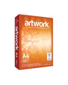 ARTWORK WHITE A4 PAPER 75GSM (BOX OF 2,500 SHEETS, 5 REAMS).
