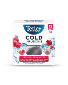 TETLEY COLD INFUSIONS RASPBERRY & CRANBERRY REF 4692A [PACK 12]