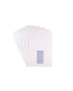 Q-CONNECT C5 ENVELOPES WINDOW POCKET SELF SEAL 90GSM WHITE (PACK OF 500) 2820