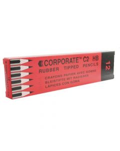 CONTRACT PENCIL ERASER TIPPED (PACK OF 12) WX25011