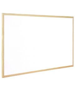 Q-CONNECT WOODEN FRAME WHITEBOARD 900X600MM KF03571