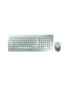 CHERRY DW 8000 Ultra Flat Wireless Keyboard/Mouse Set Silver JD-0310GB (Pack of 1 Set)