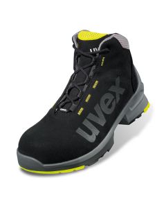 UVEX 1 SAFETY BOOT BLACK/ YELLOW SIZE 6 (PACK OF 1)