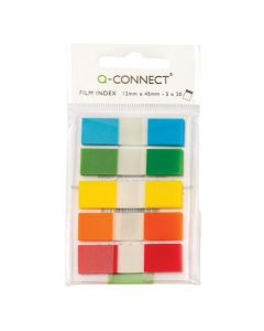 Q-CONNECT PAGE MARKERS 1/2 INCH ASSORTED (PACK OF 130 MARKERS) KF14966