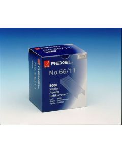 REXEL NO. 66 STAPLES 11MM (PACK OF 5000) 06070